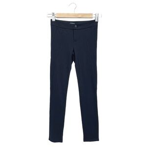 Vince Leggings Girl’s Size 7 Navy Blue Jersey Knit Wrap Seam New NWT